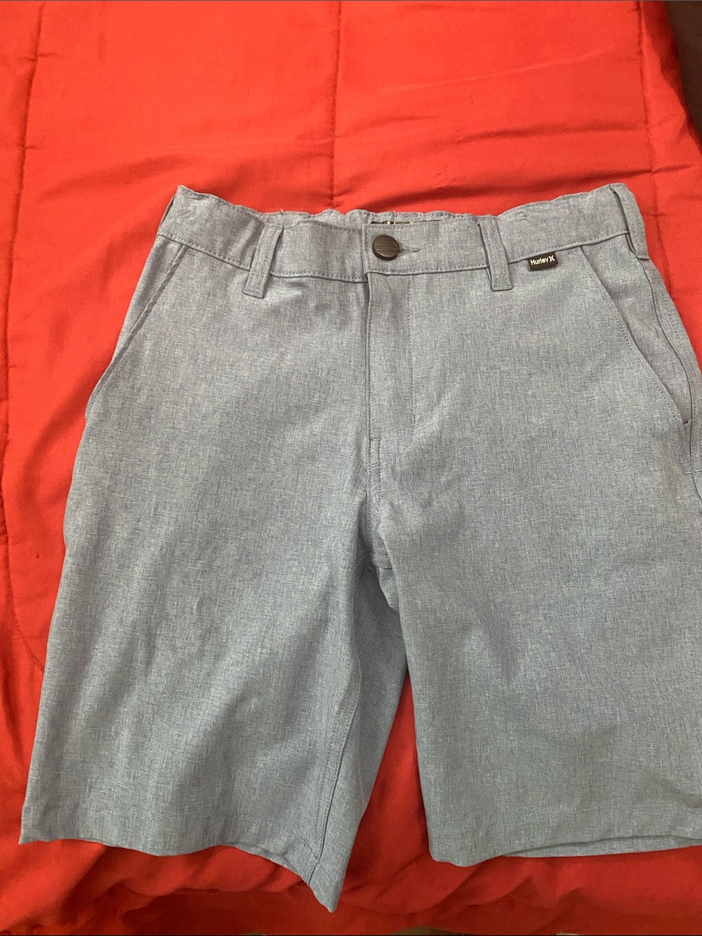 Hurley Light Blue Casual Stretch Shorts